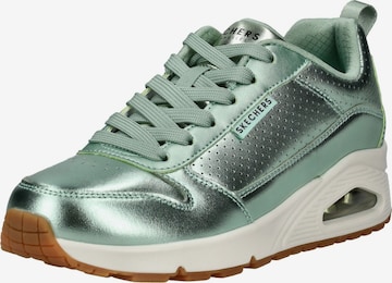 SKECHERS Platform trainers 'Uno' in Green: front