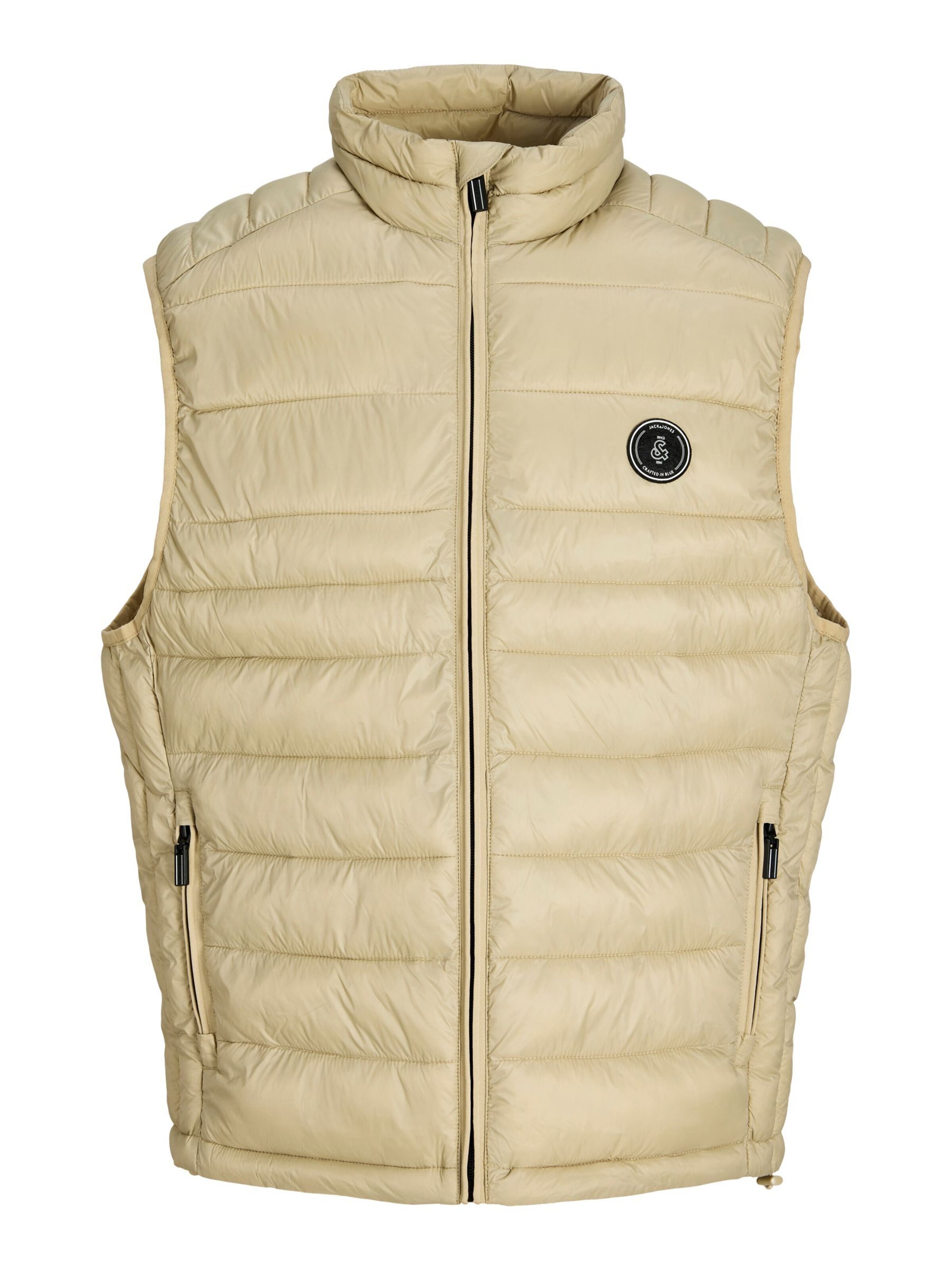 JACK & JONES Gilet en L en chamois, Vue avec produit