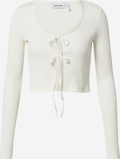 WEEKDAY Cardigan i hvid, Produktvisning