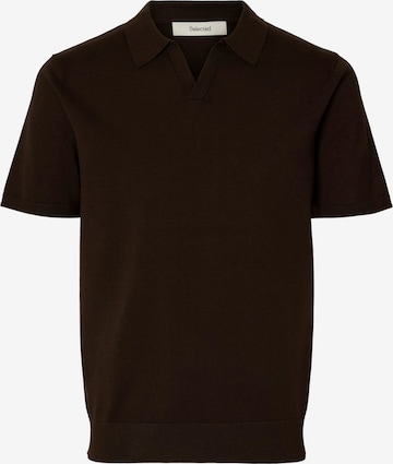 SELECTED Pullover 'SLHTeller' in Braun: Vorderseite