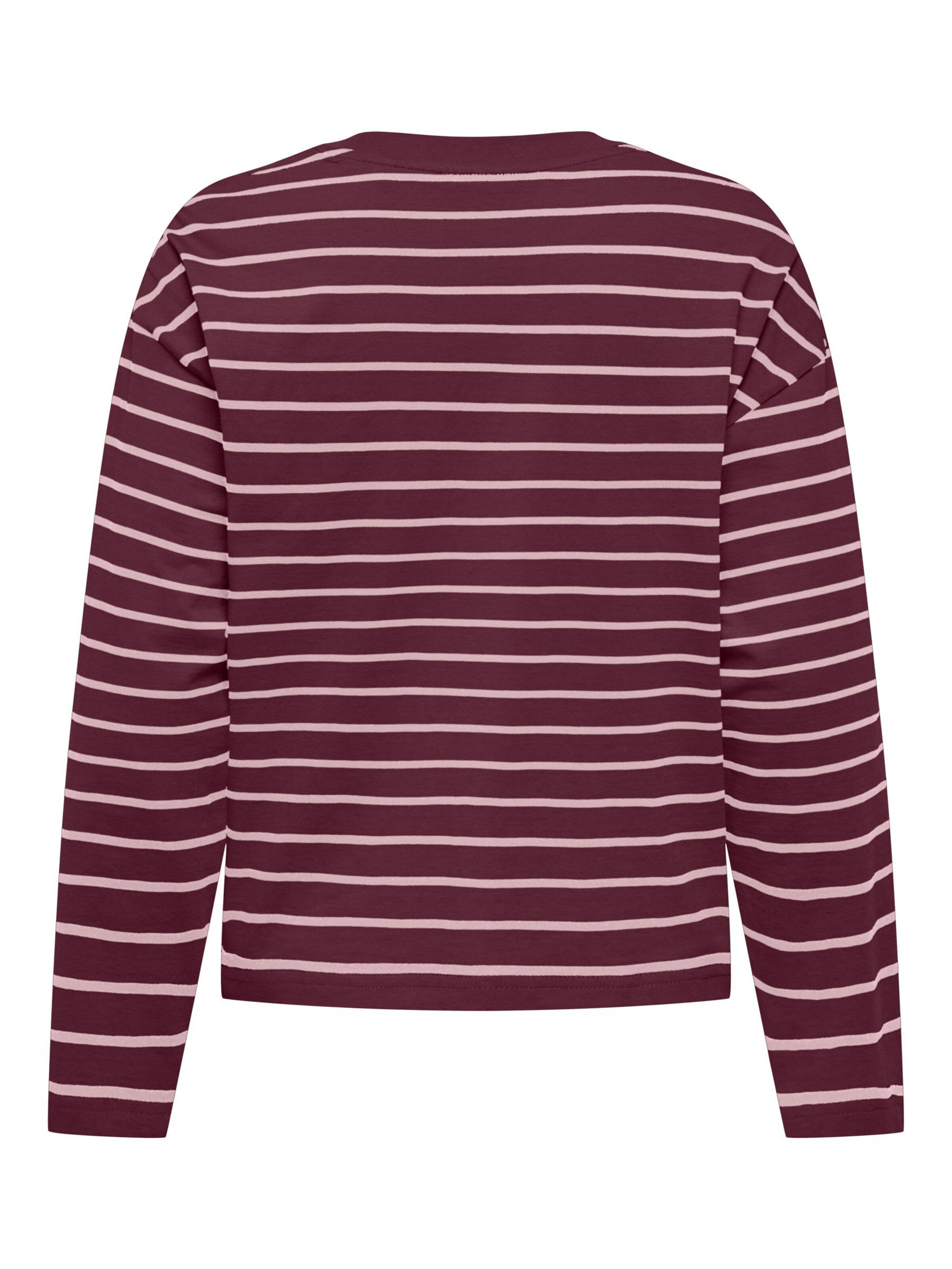 ONLY Shirt 'HAPPY ' in Rood