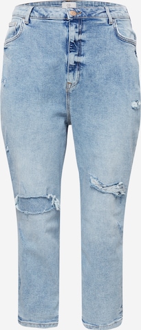 River Island Plus - Regular Calças de ganga 'MATILDA' em azul: frente