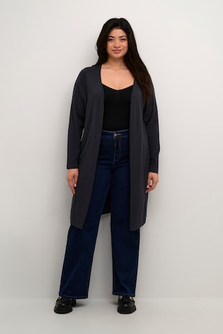 KAFFE CURVE Strickjacke 'Farsia ' in Grau