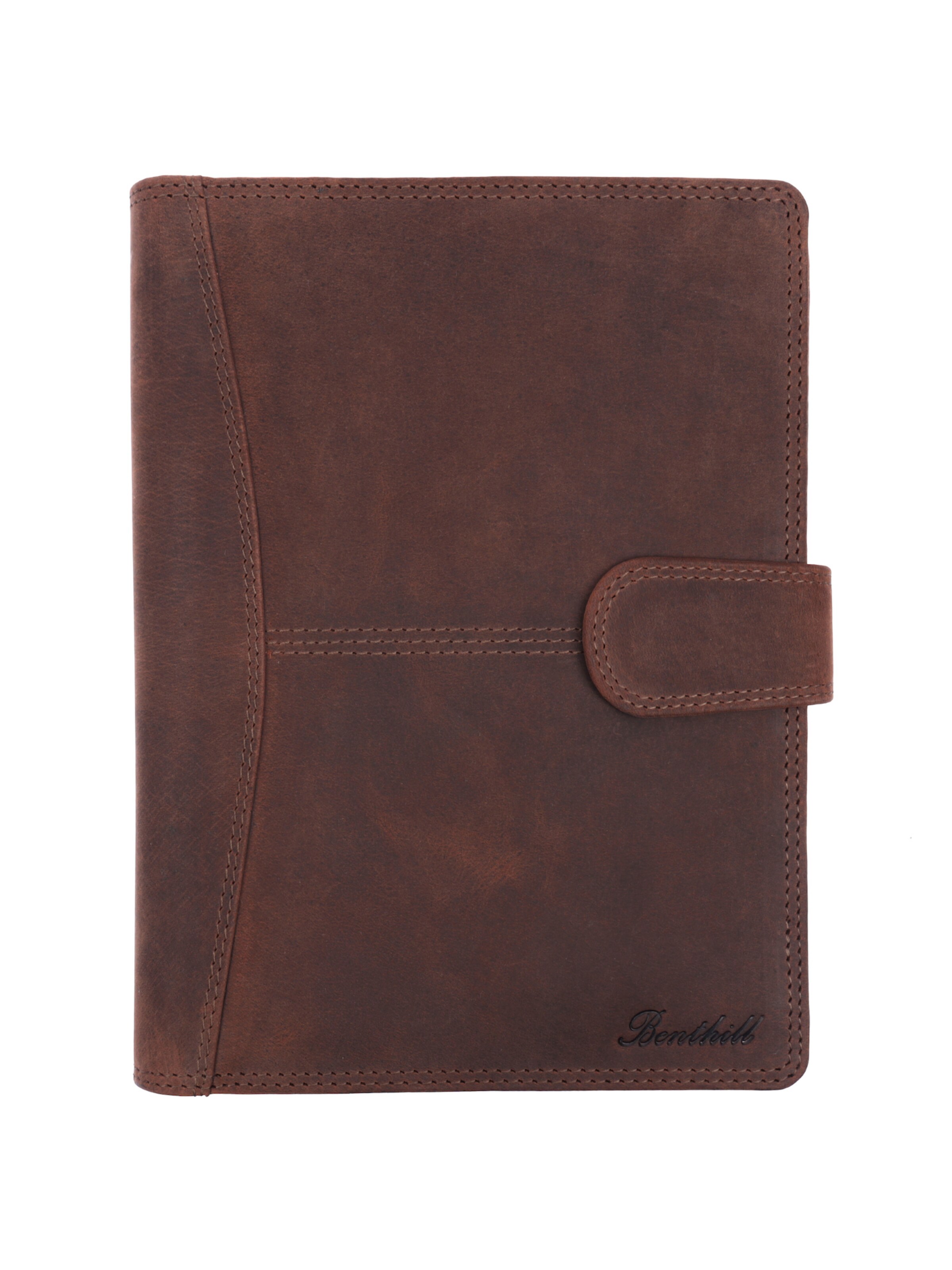 Benthill Document Bag in Brown: front