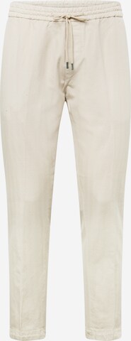 Dondup Regular Trousers with creases 'DOM' in Beige: front