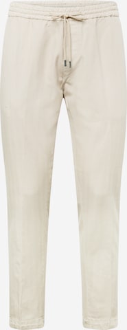 Dondup Regular Trousers with creases 'DOM' in Beige: front
