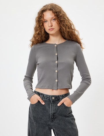 Koton Knit cardigan in Grey