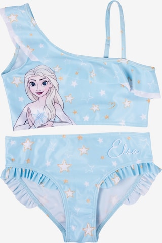 Disney Frozen Bralette Bikini 'Elsa Frozen' in Blue: front