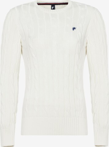 DENIM CULTURE - Pullover 'LUDOVICA' em branco: frente