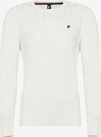 DENIM CULTURE Sweater 'LUDOVICA' in White: front