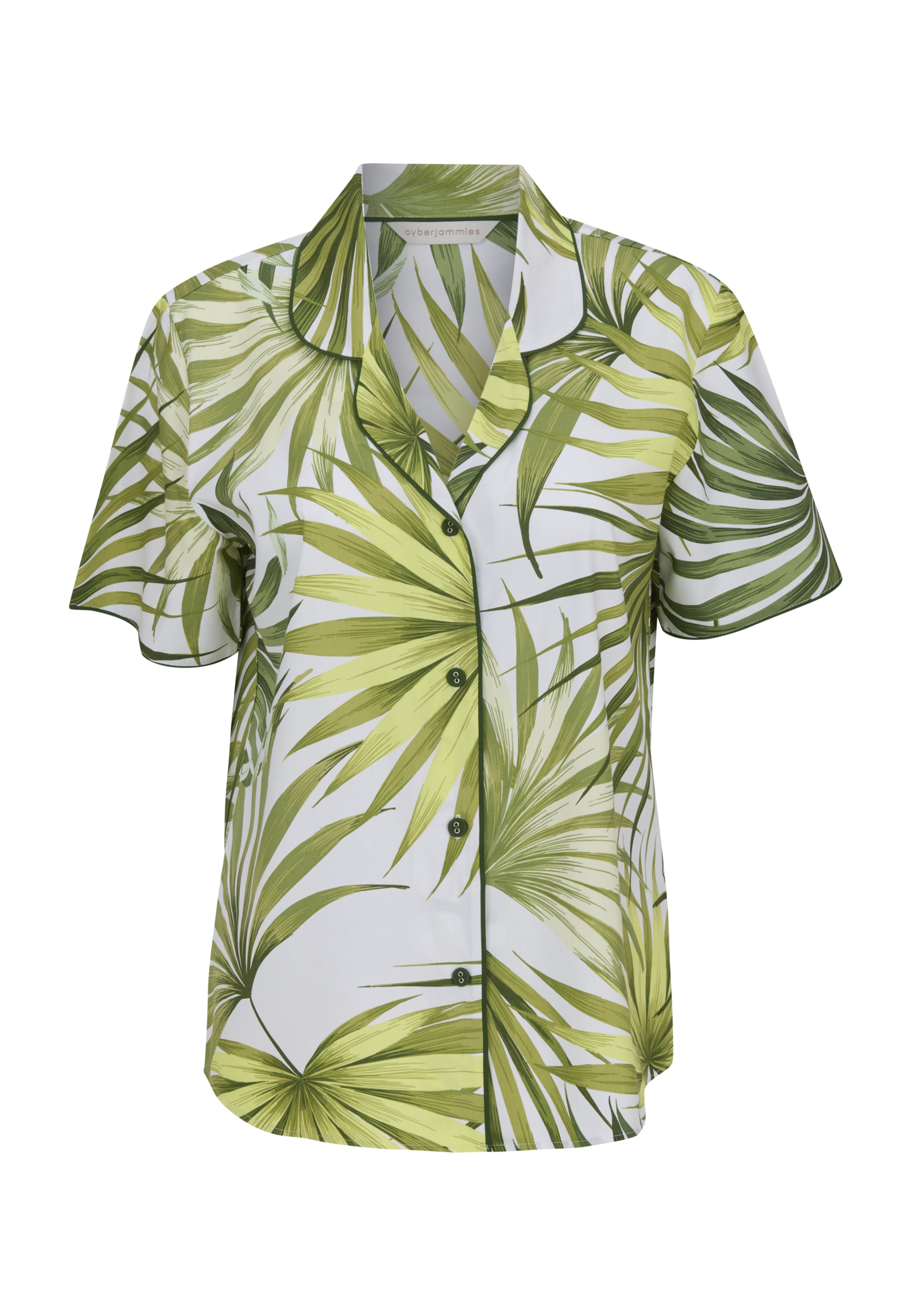 Cyberjammies Pajama shirt 'Charlie' in Green / Light green / White, Item view