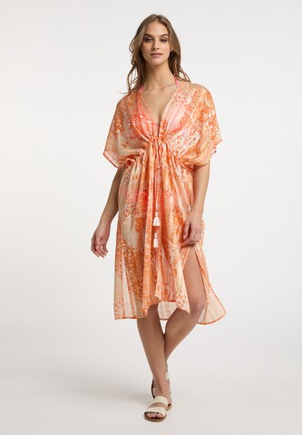 IZIA Beach Dress in Orange: front