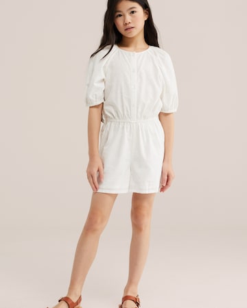 WE Fashion Комбинезон в Белый: спереди