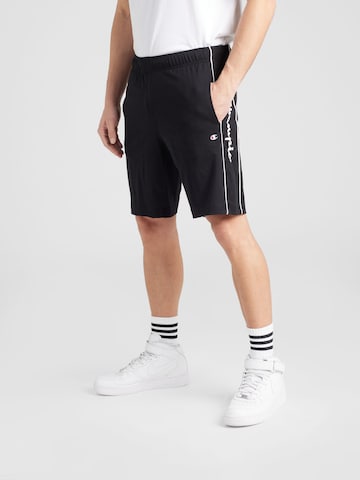 Champion Authentic Athletic Apparel Regular Pants in Black: front