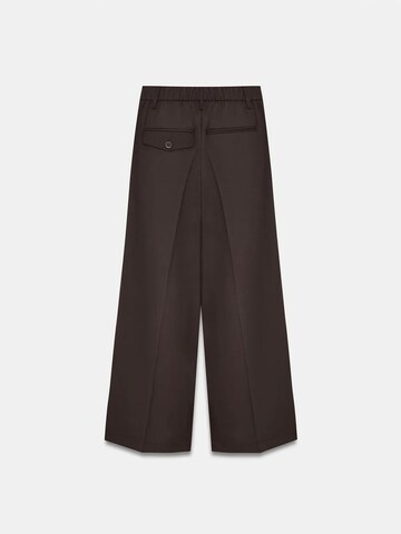 Dilvin Wide leg Pants in Brown