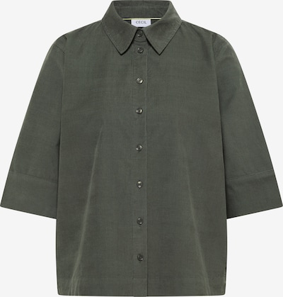 CECIL Bluse in XXXL in dunkelgrün, Produktansicht