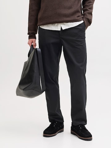 Regular Pantalon chino JACK & JONES en noir : devant