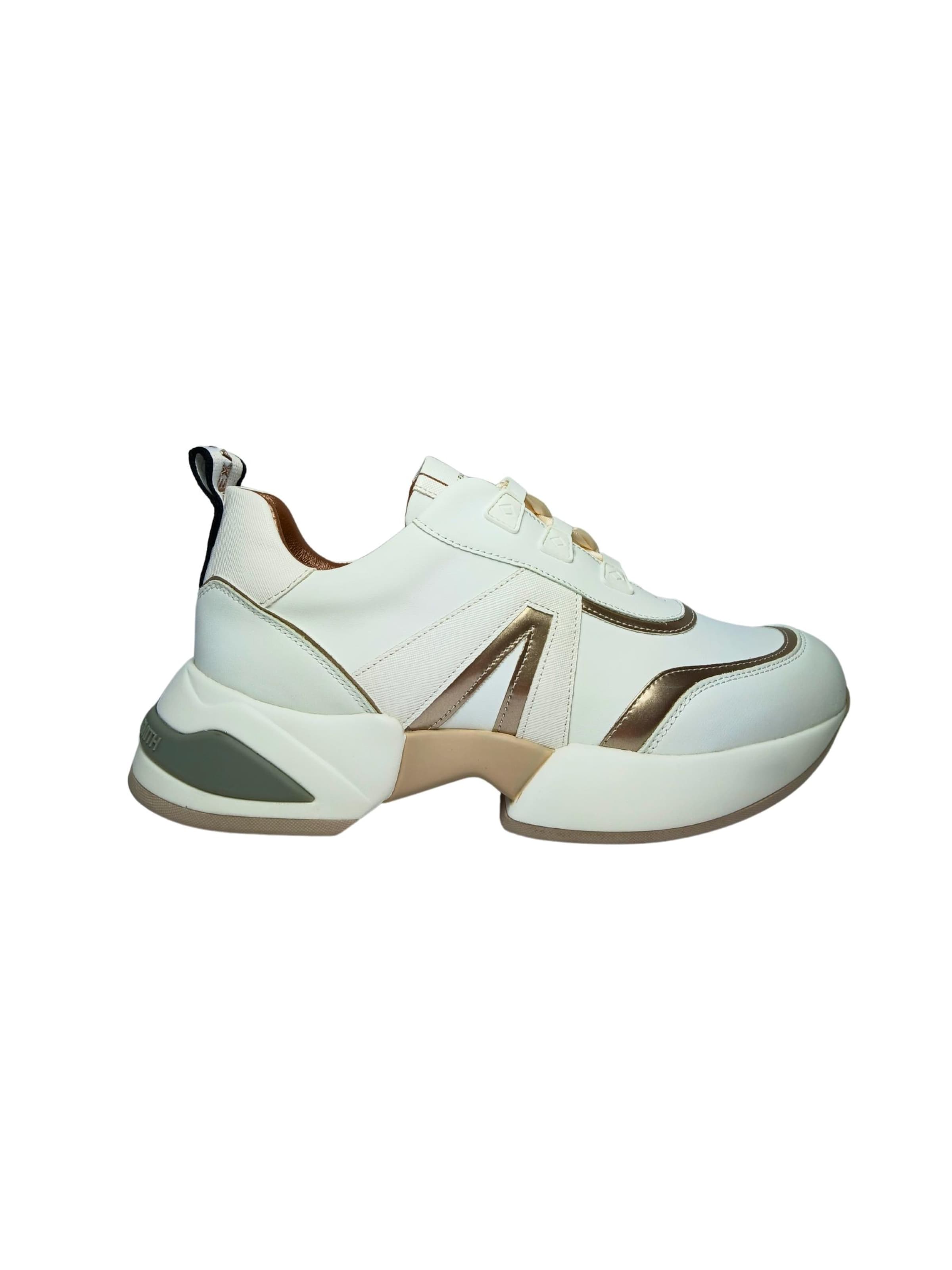 Sneaker bassa di Alexander Smith in bianco: frontale
