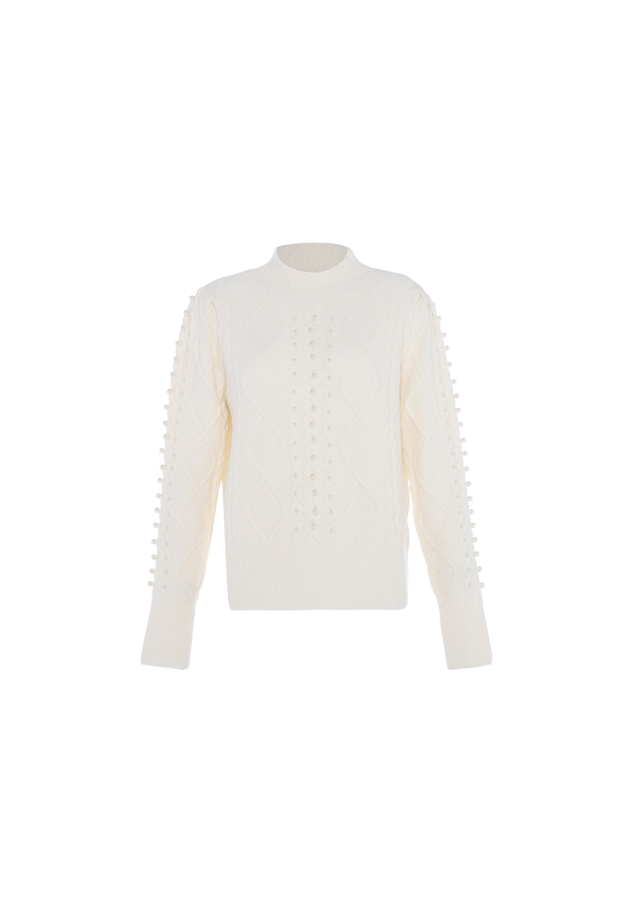 faina Sweater in White: front