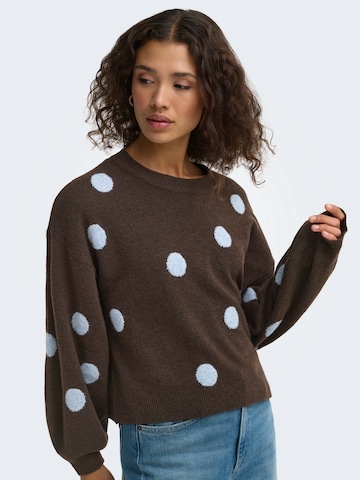 ONLY Pullover 'ONLRICA' in Braun