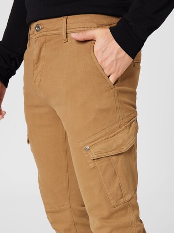 MUSTANG Slim fit Cargo trousers 'Be Flex' in Brown