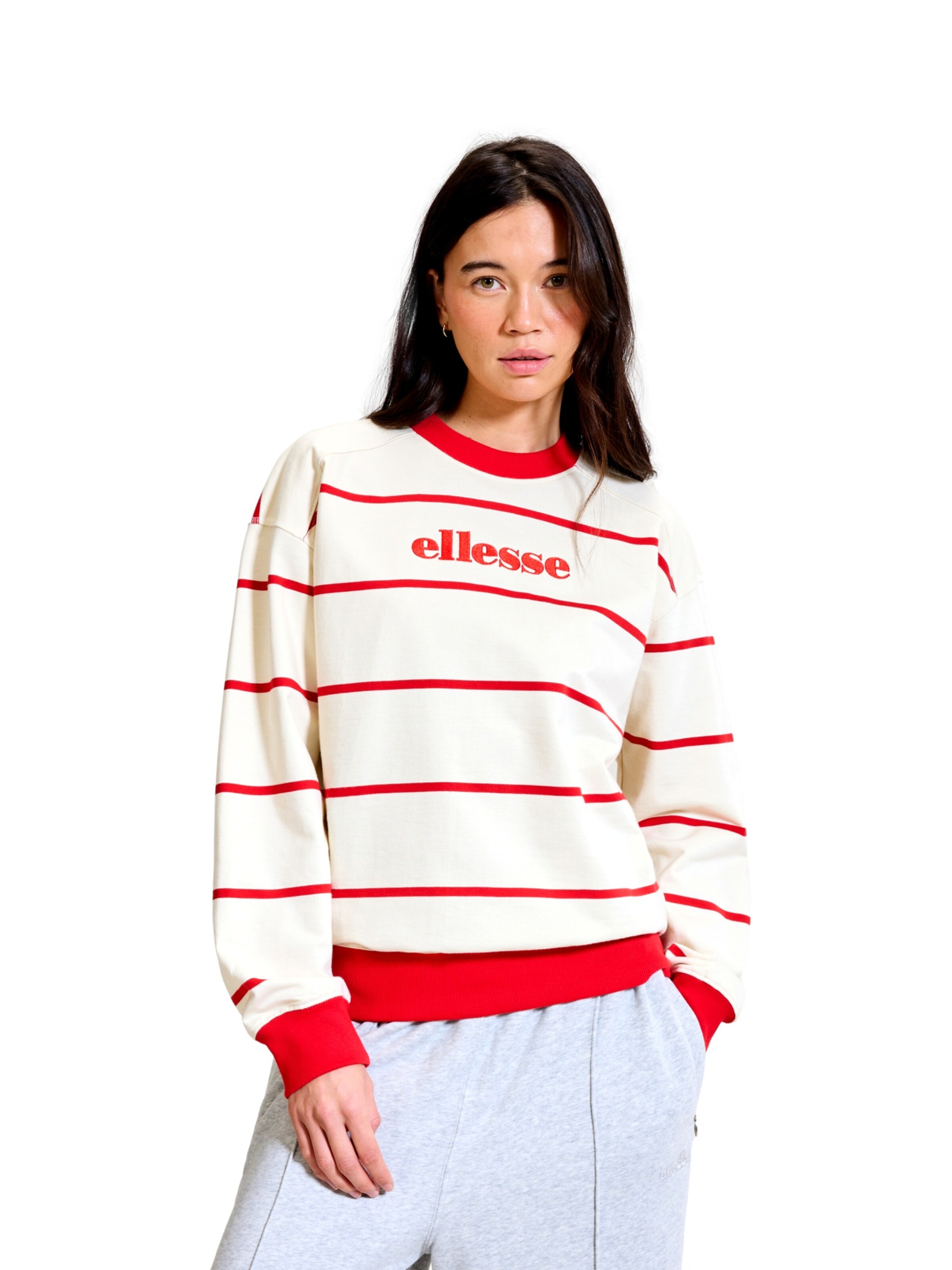 ELLESSE Sweatshirt 'Taggia' in Weiß: Vorderseite