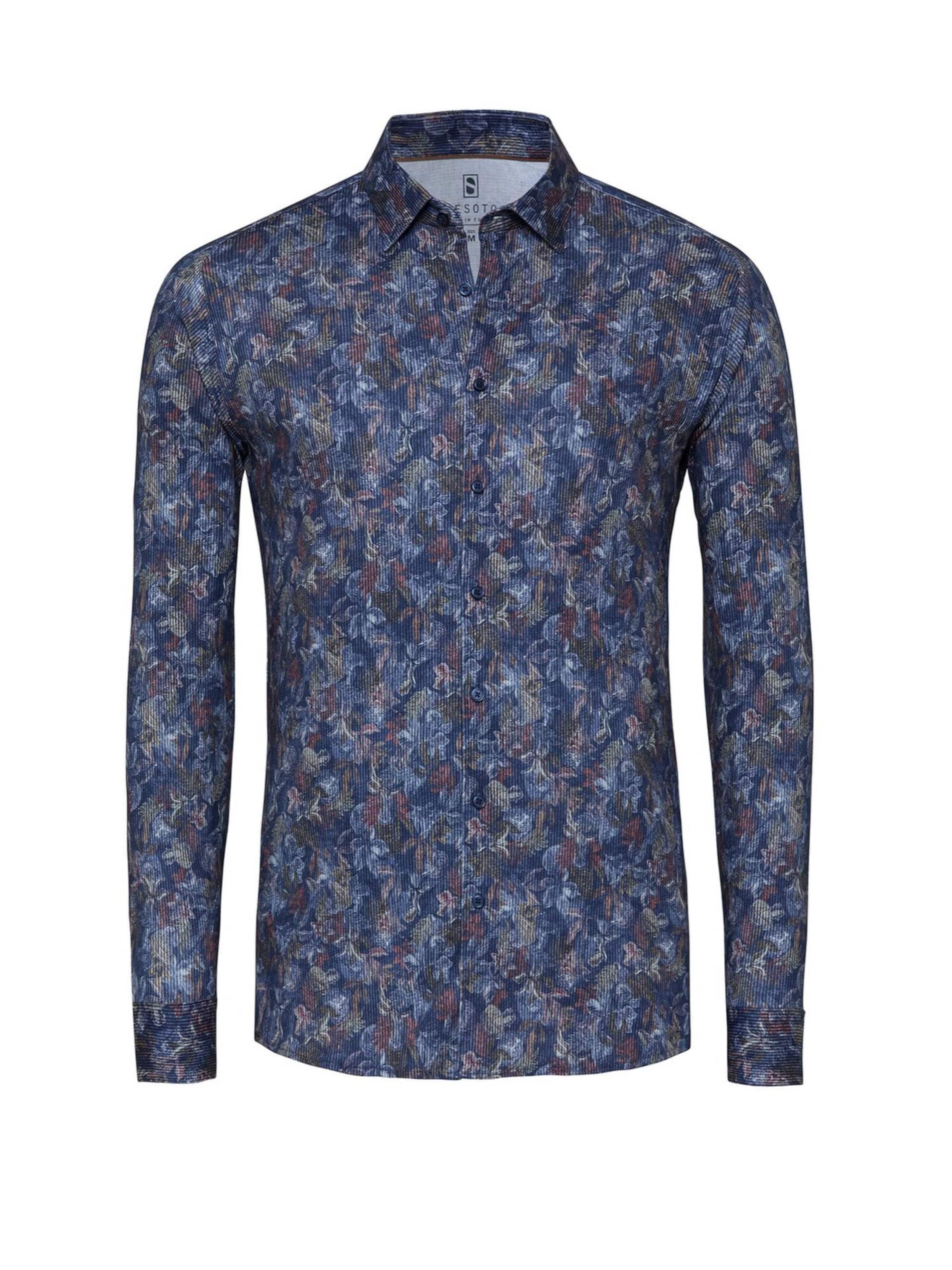 Coupe slim Chemise DESOTO en bleu : devant