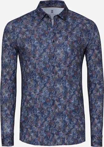 Chemise DESOTO en bleu : devant