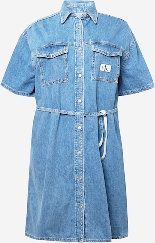 Calvin Klein Jeans Curve Kleid in Blau: predná strana