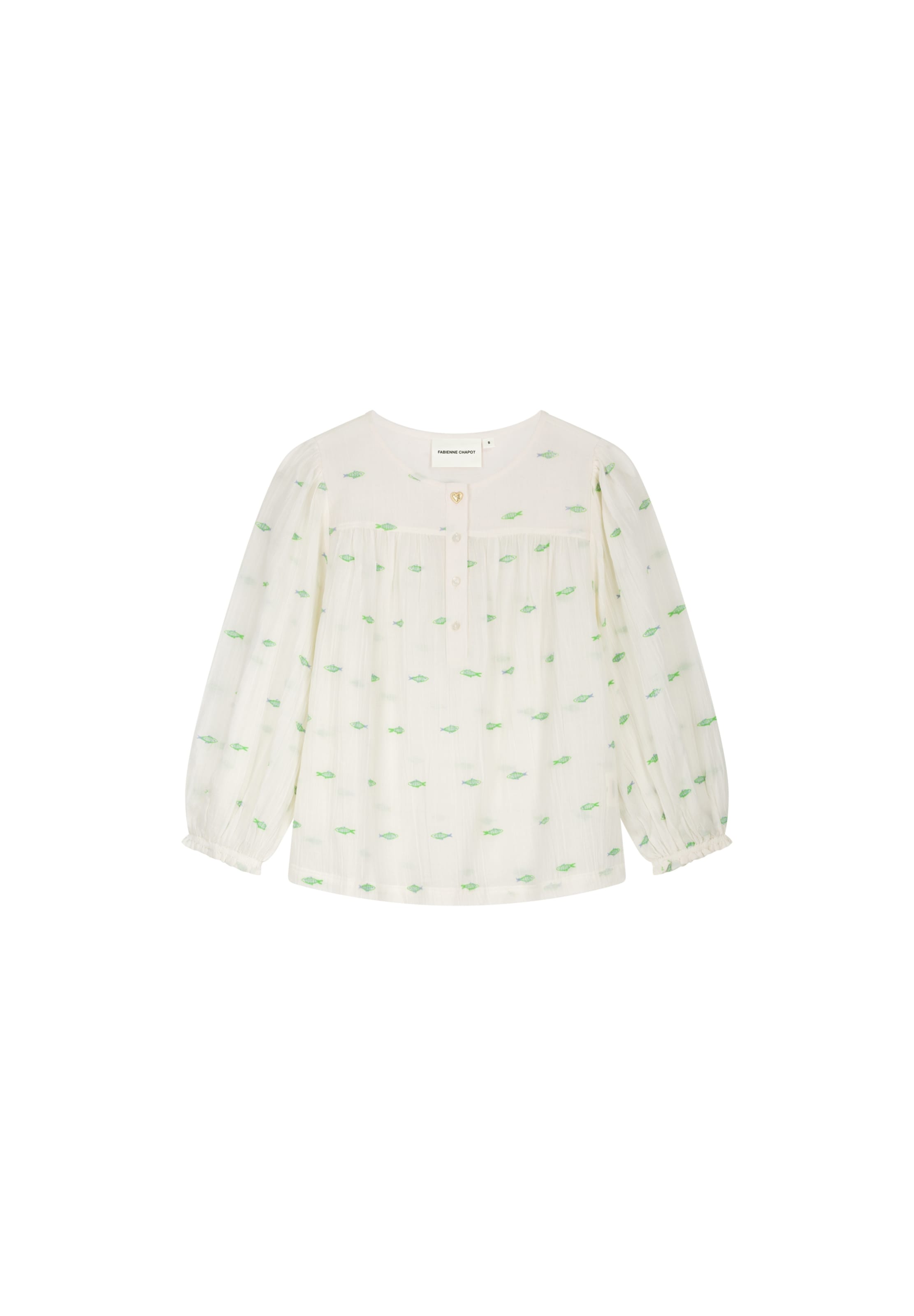 Fabienne Chapot Blouse in Beige: voorkant