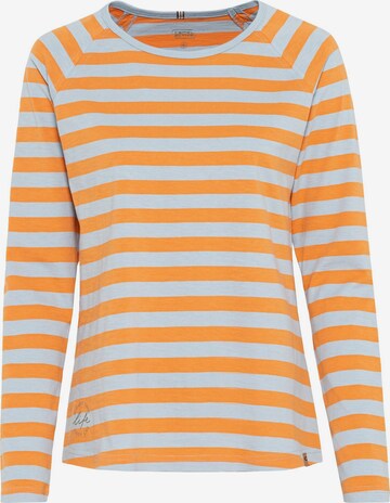 CAMEL ACTIVE Langarmshirt aus nachhaltiger Baumwolle in Orange: predná strana