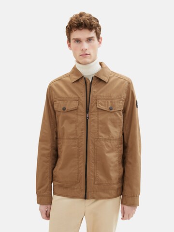 TOM TAILOR Between-season jacket in Brown: front