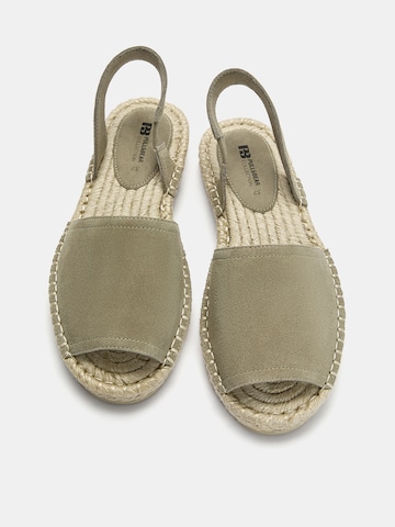 Pull&Bear Sandali | zelena barva