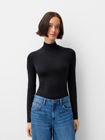 Body a maglietta di Bershka in nero: frontale