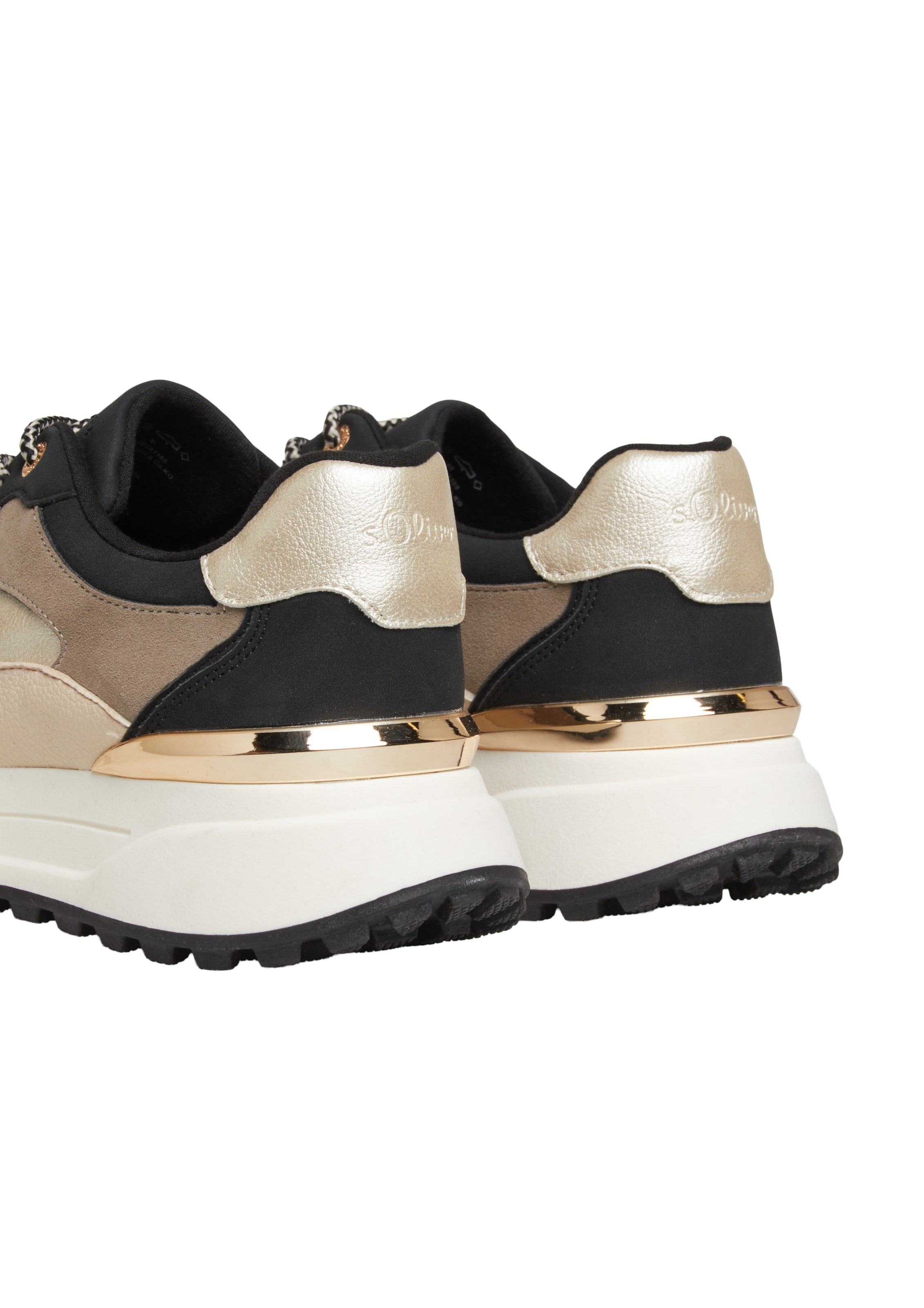 s.Oliver Platform trainers in Black