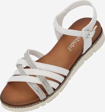 Palado Sandals 'Gieh' in White: front