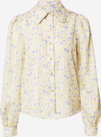 NA-KD Blouse in Yellow: front