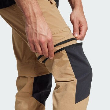 ADIDAS TERREX Tapered Outdoorbroek 'Utilitas' in Bruin