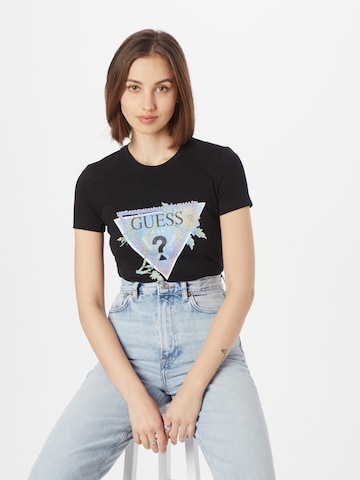 GUESS Shirt 'ALVA' in Zwart: voorkant