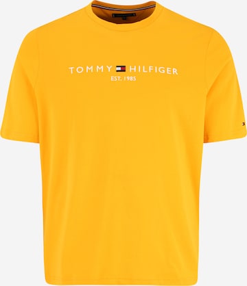 Maglietta di Tommy Hilfiger Big & Tall in giallo: frontale