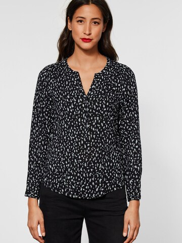 STREET ONE Blouse in Zwart: voorkant