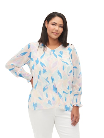 Zizzi Bluse i blandingsfarvet: forside