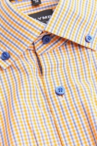 OLYMP Button Up Shirt in S in Orange