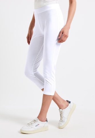STREET ONE Skinny Leggings in White: front