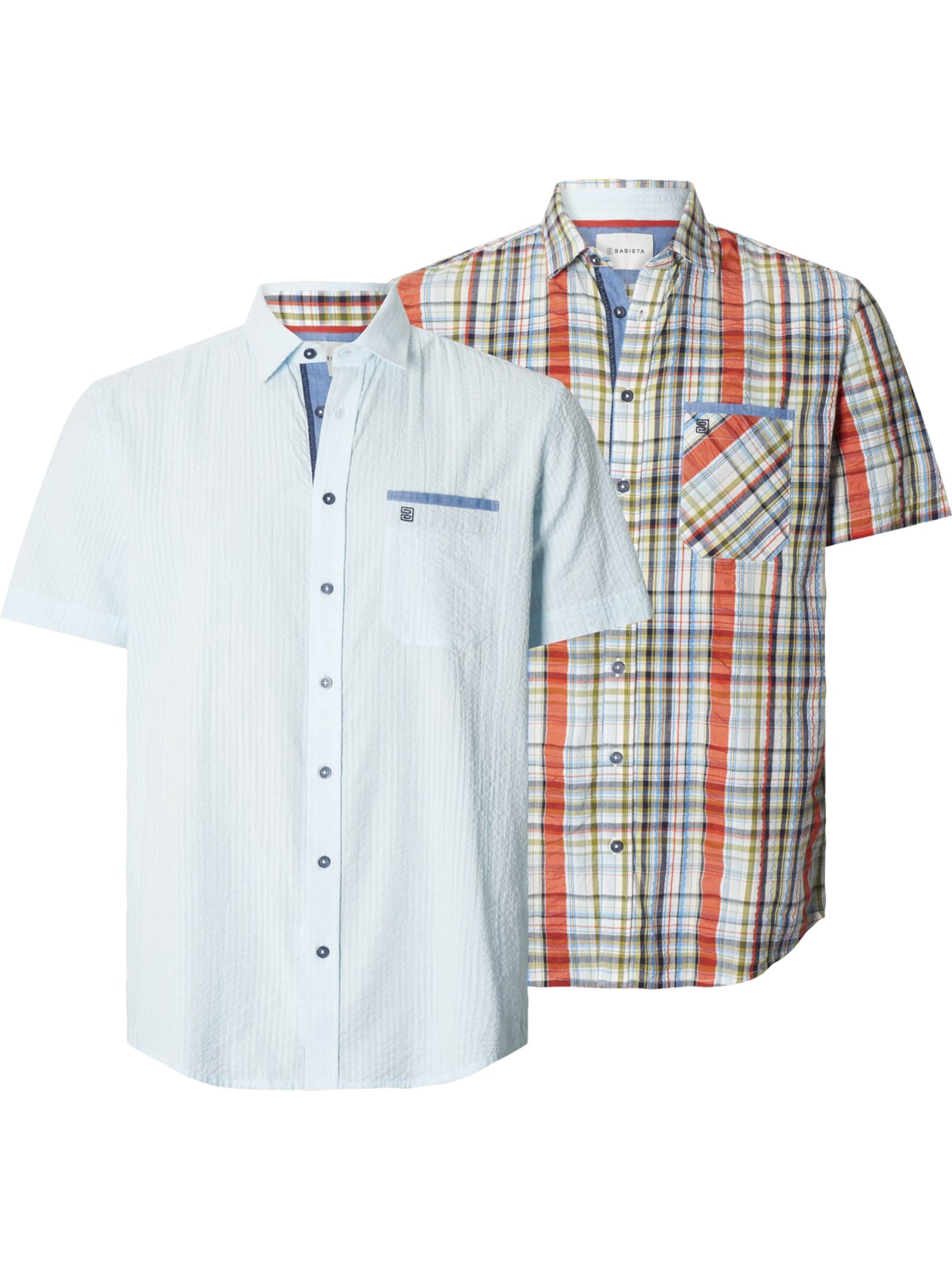 BABISTA Regular fit Button Up Shirt 'Ricobel' in Blue: front