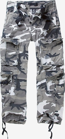 Effilé Pantalon cargo Brandit en gris : devant