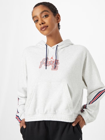 Jordan Sweatshirt 'Paris St.-Germain' in Wit: voorkant