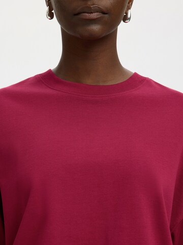 SELECTED Koszulka w kolorze czerwony