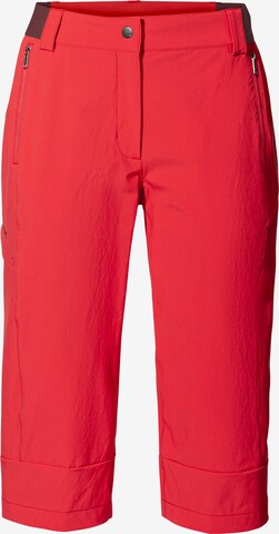 VAUDE Regular Outdoor Pants 'Farley III' in Red: front