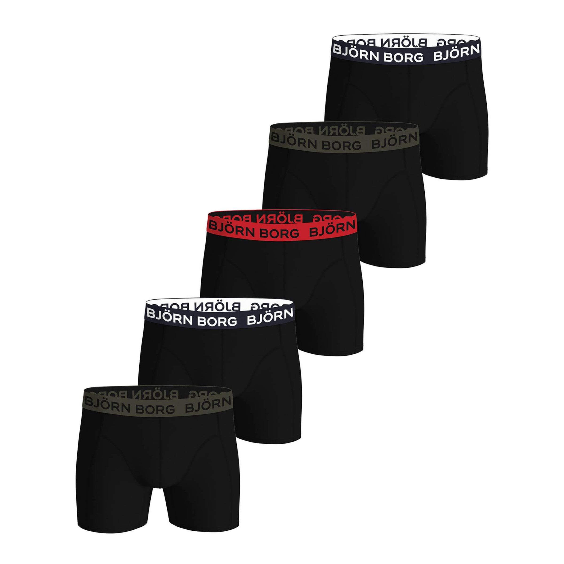 BJÖRN BORG Boxer shorts in Black: front